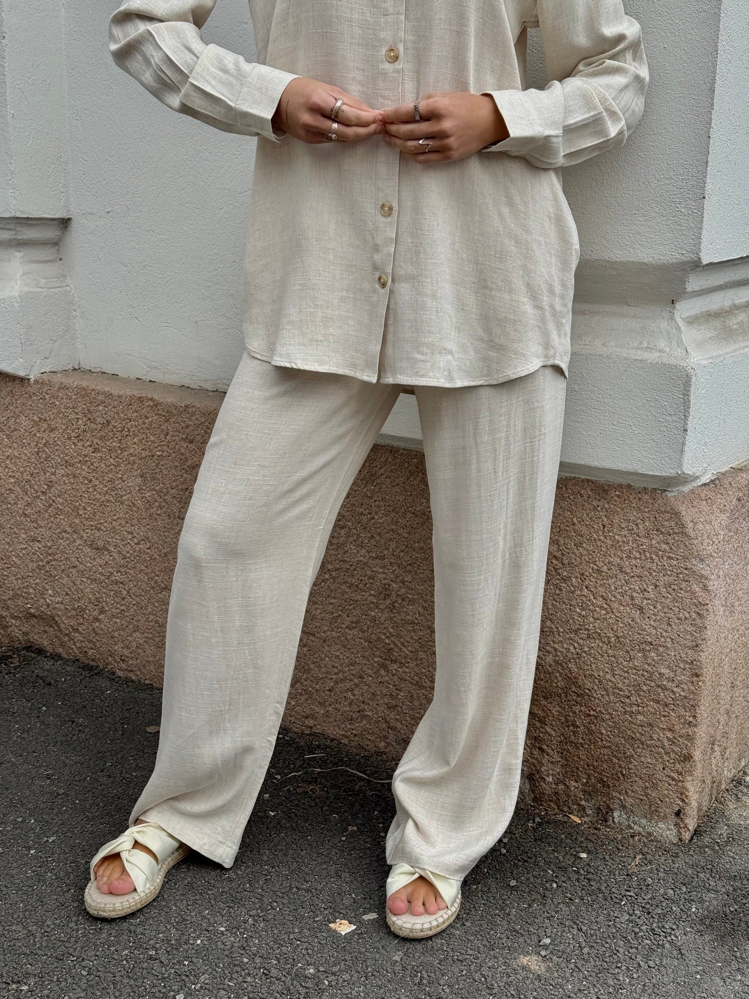 OBJSANNE Pants - Sandshell